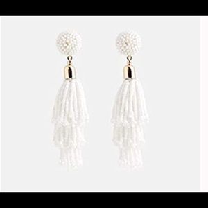 Beaded tassel earrings